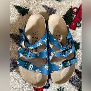 Papillio sandals blue floral! Size 39!